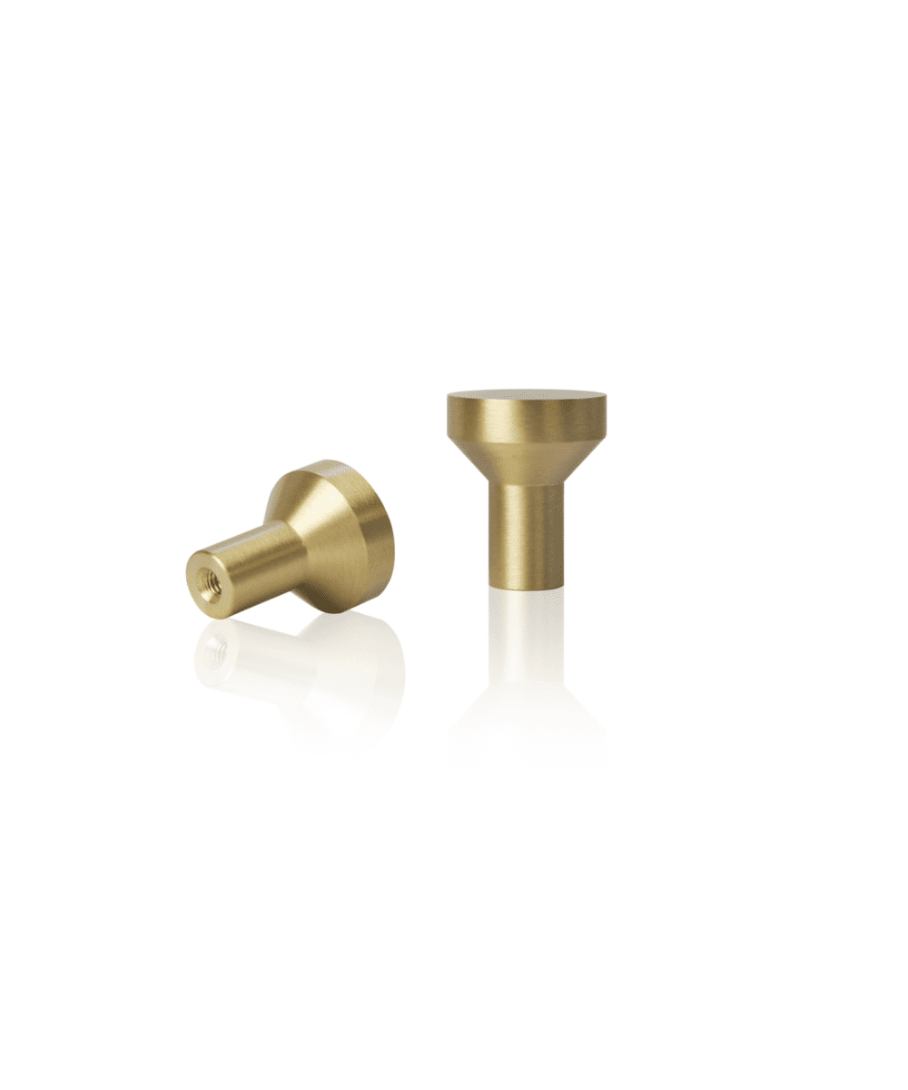 Rebecca - złota gałka do mebli z mosiądzu